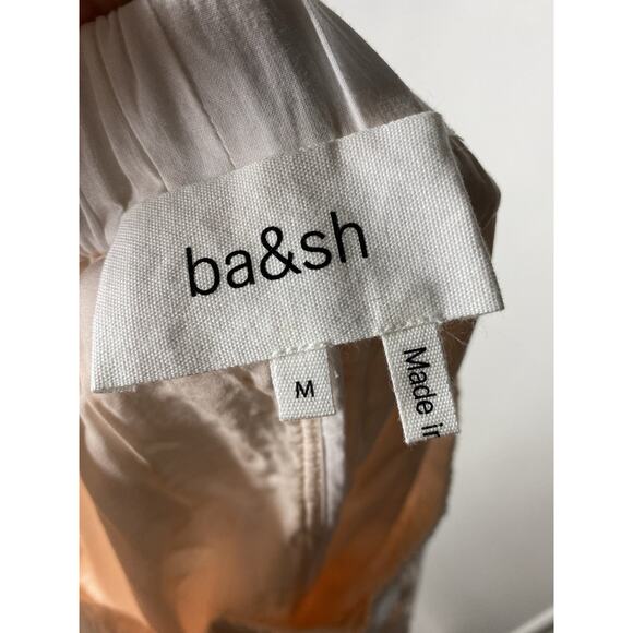 ba&sh Jupe Anira Cutout Skirt Women's Medium A-Line Midi Quiet Luxury Cotton - Picture 5 of 8